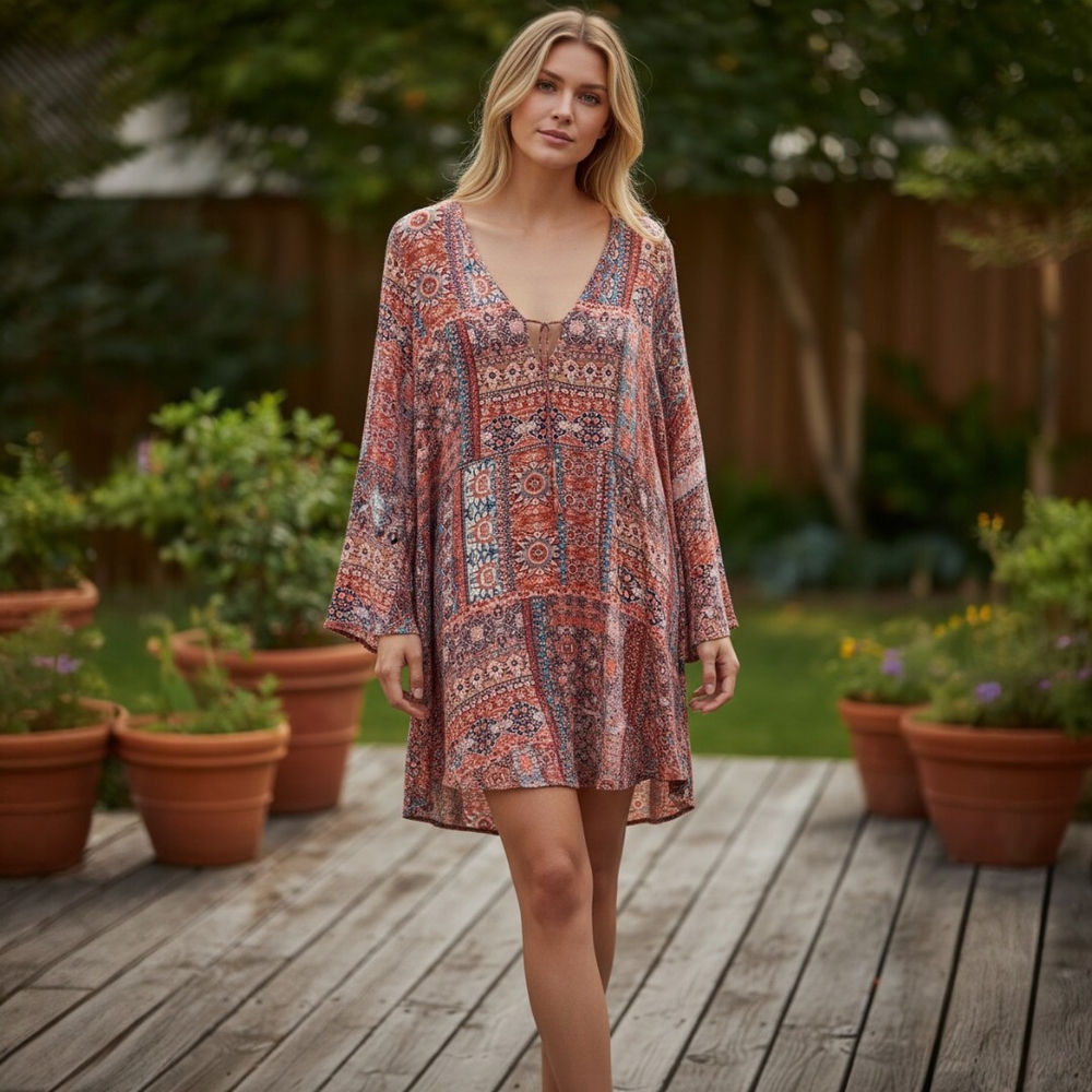 PPLA Multicolor Bohemian Dress